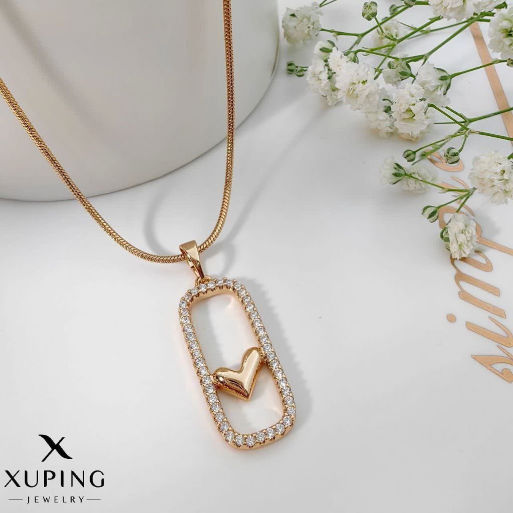 پلاک قلبی مستطیلی بدون زنجیر ژوپینگ کد 2223 - خرید آنلاین از گالری آداس